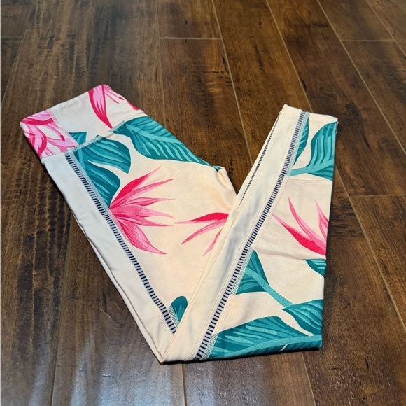 Hurley floral leggings XS, UPF 50 - Picture 2 of 6